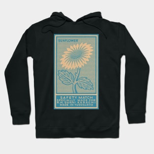 Sunflower Mid Century Modern Matchbook Art Hoodie